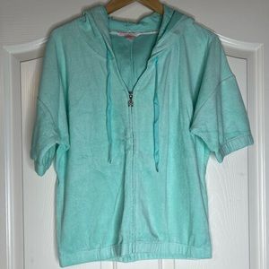 Victoria Secret Terry Hoodie Dolman Sleeve Jacket